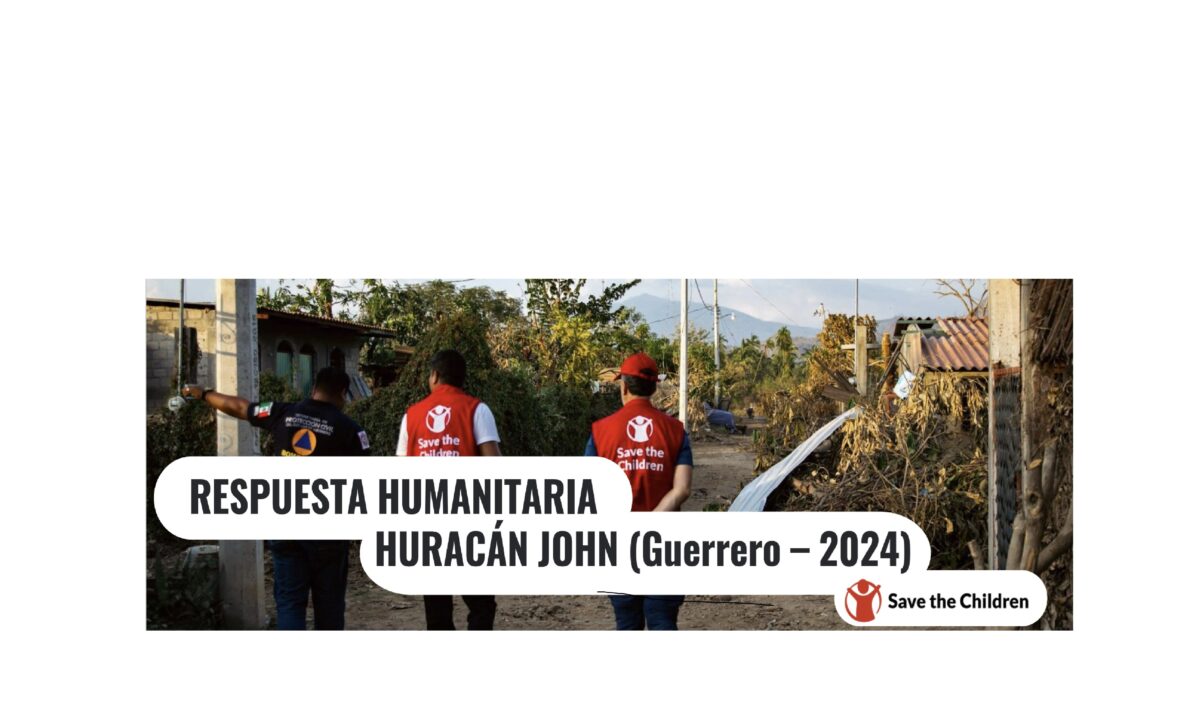 Fine joins Save The Children efforts to support Hurricane John victims in Guerrero, Mexico